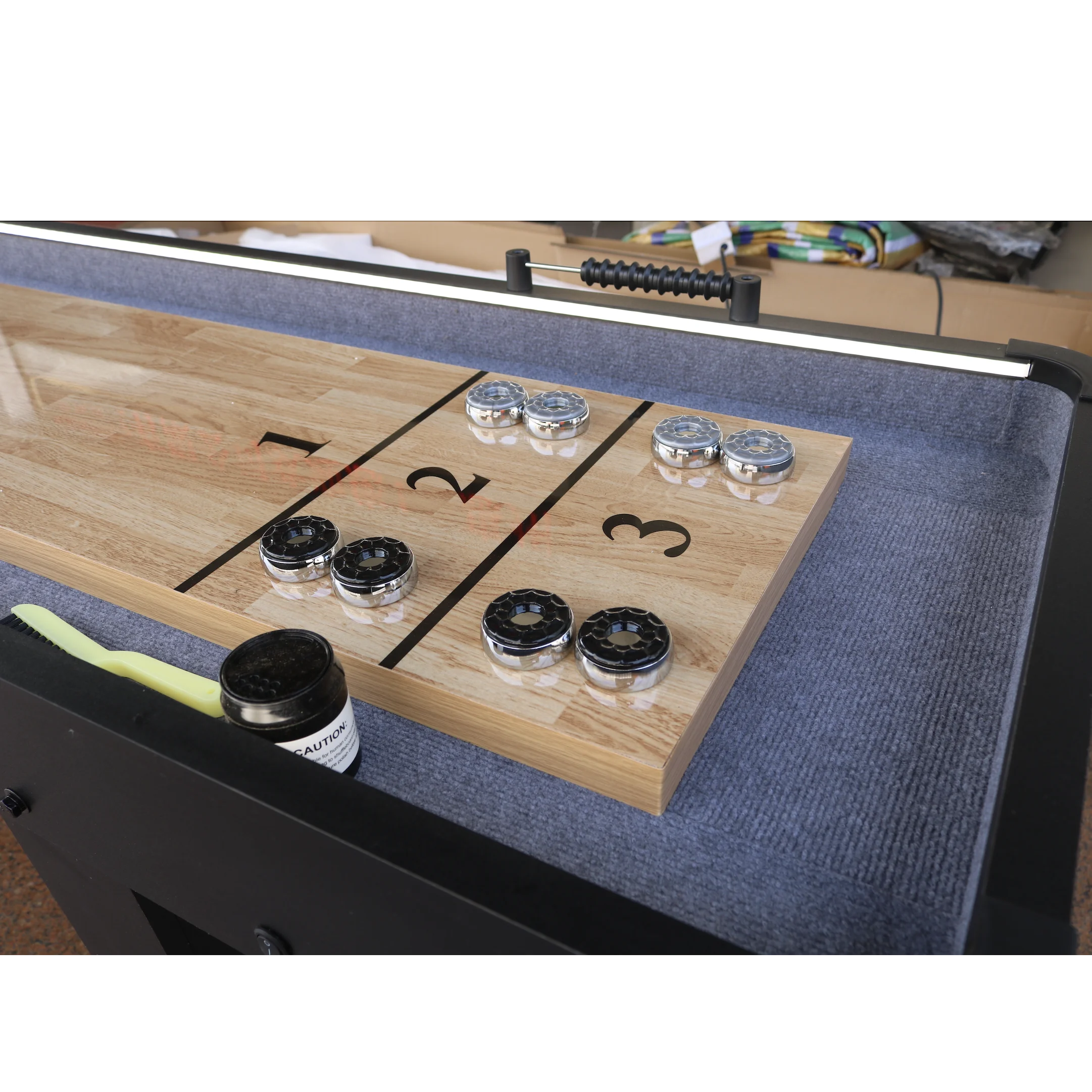 9ft Classic Solid Wood Shuffleboard Game Table Factory Wholesale Indoor