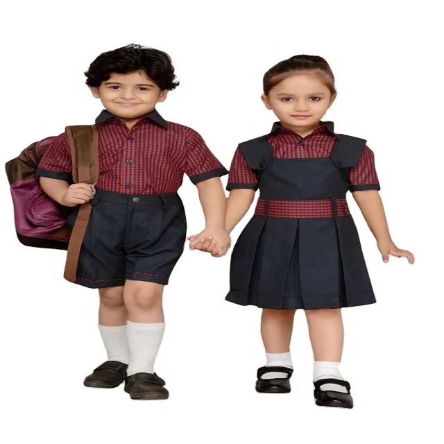 Checks Girls And Boys School Uniform - Buy Indian School Uniforms ...