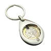 Promotional Zinc Alloy Metal Custom Trolley Cart Token Coin Keychain