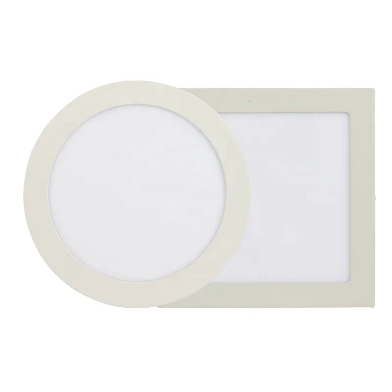 Hot sale office hotel home easy installation aluminum 9w 24w round surface led panel