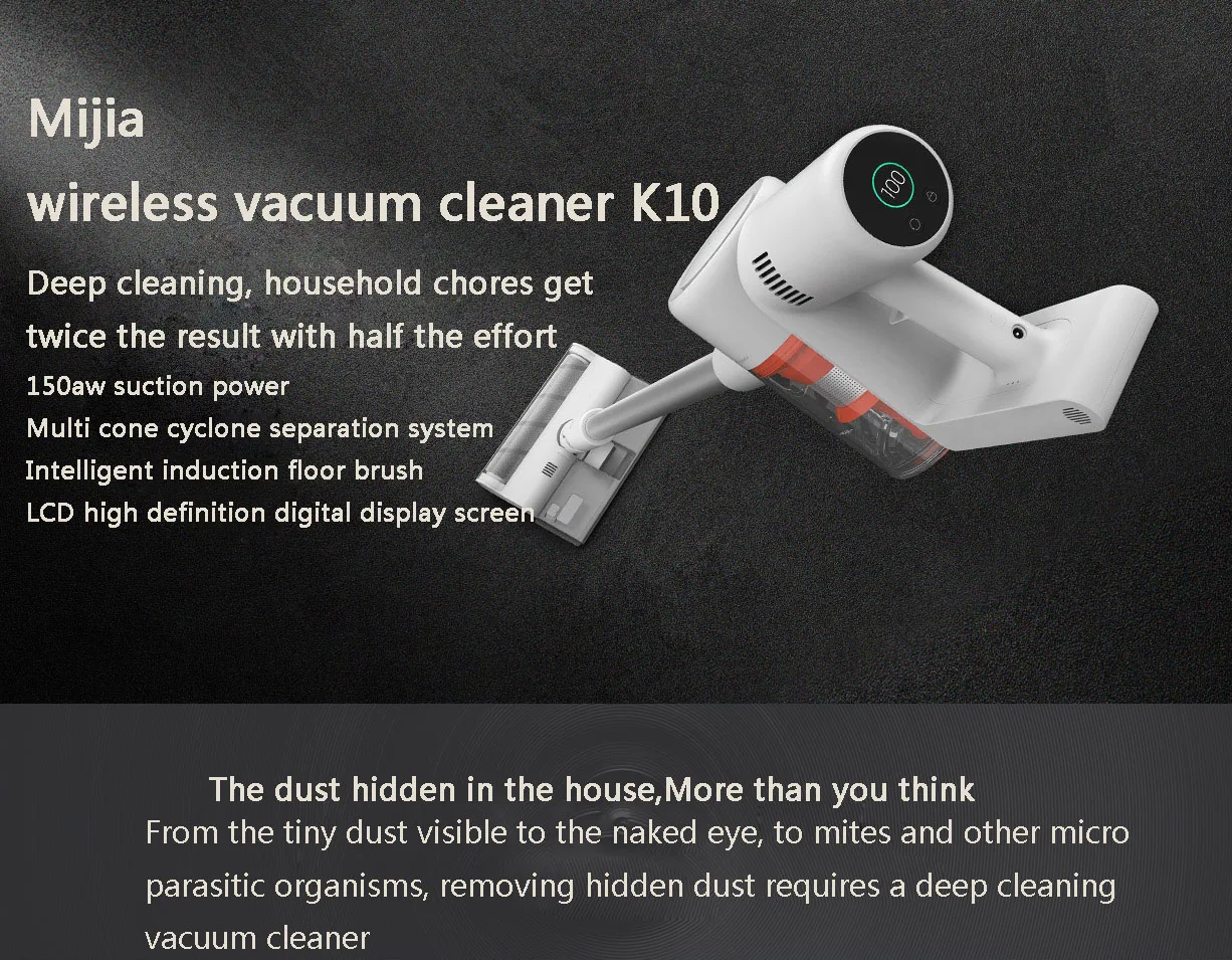 Vacuum cleaner k10. Xiaomi k10 пылесос.