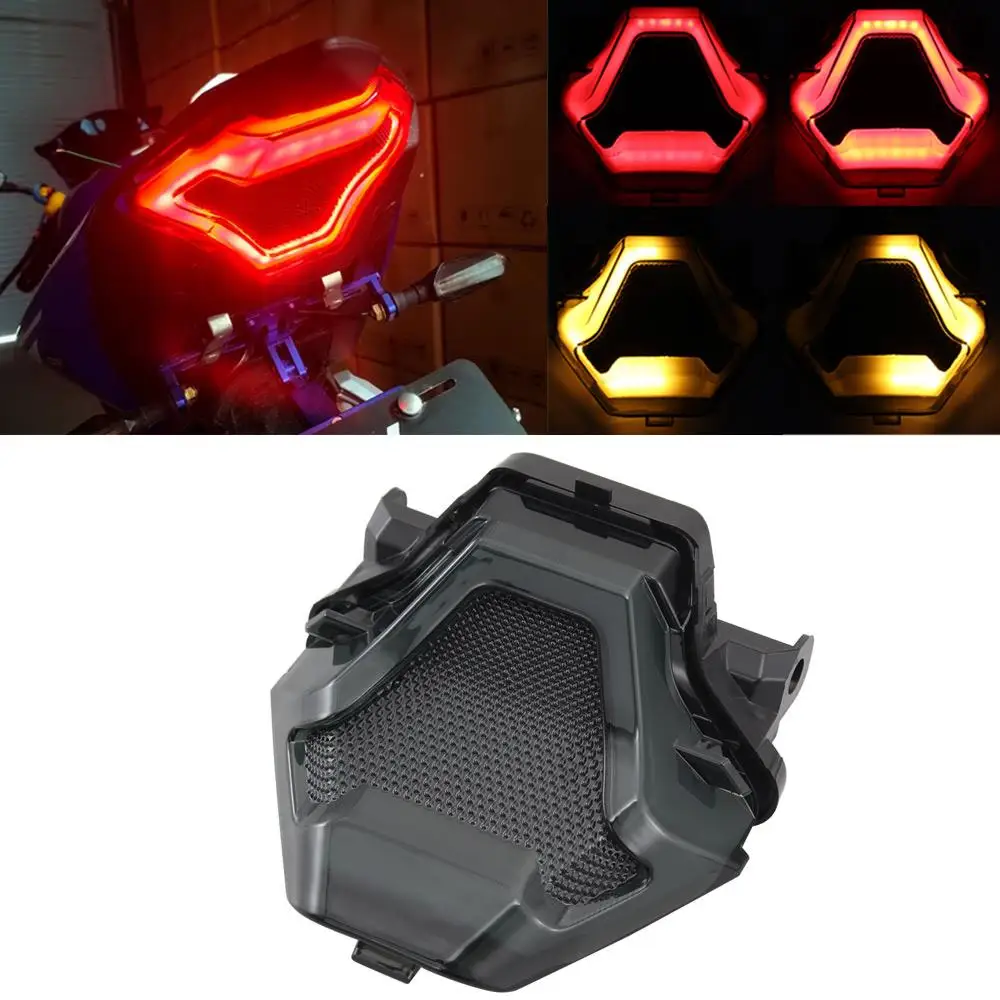 Motorcycle LED Taillight Brake Rear Turn Signal Indicator Lamp Tail Light For Yamaha YZF R3 R25 Y15ZR MT07 FZ07 LC150 MT-07 YZ-F