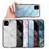 Marble Custom Tempered Glass Protective Back Cover TPU Soft Bumper for iPhone 11 Pro Max Glass Case