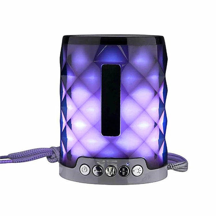 Portable Mini Colorful Flash LED Light Handsfree Sport Waterproof Wireless Speaker Support Calling TF Card USB Disk - ANKUX.COM