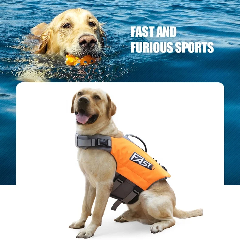 New Reflective Dog Life Vest For Swimming And Boating Wild Fishing