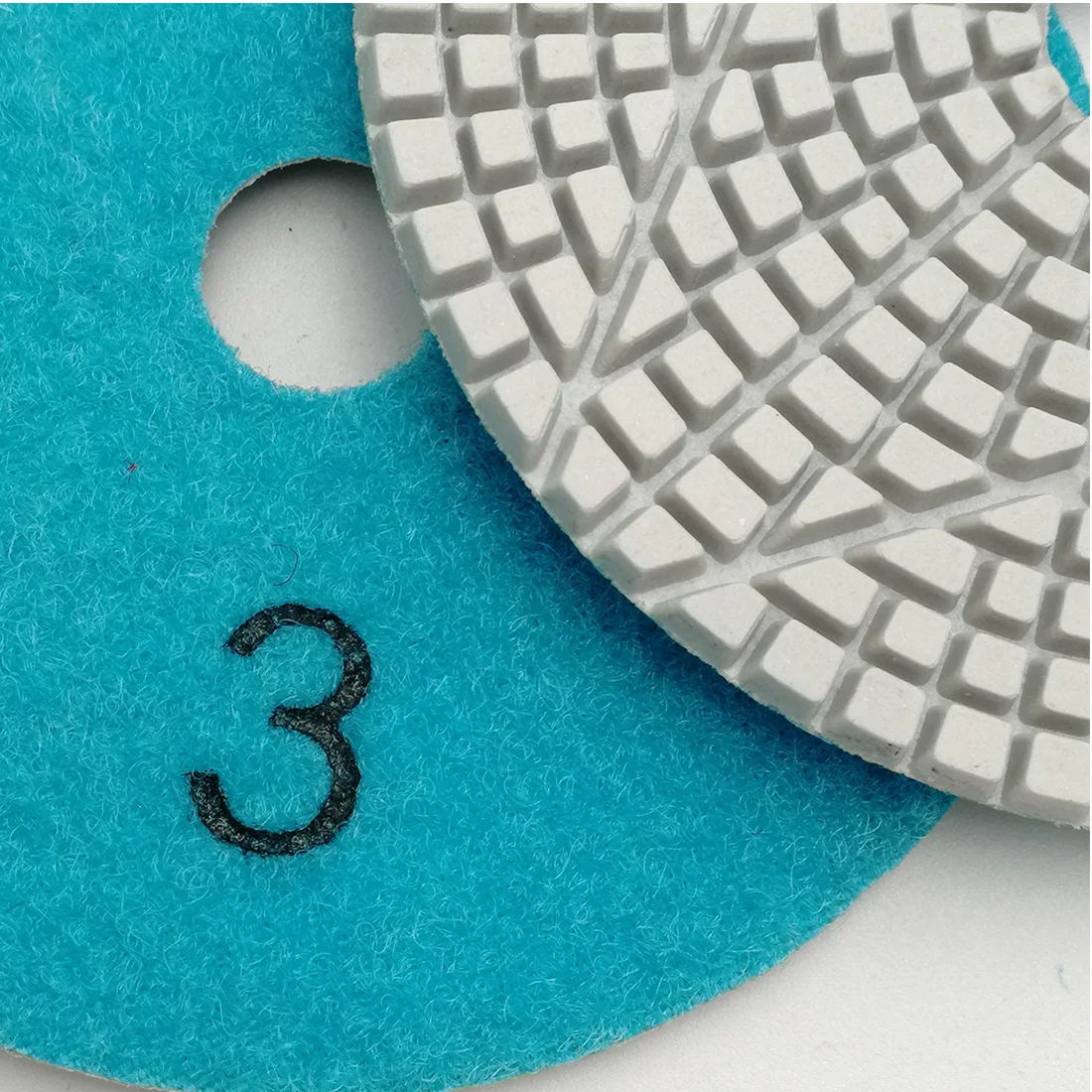 high efficiency new marble floor 3 step diamond flexible polishing pad 4inch 100mm