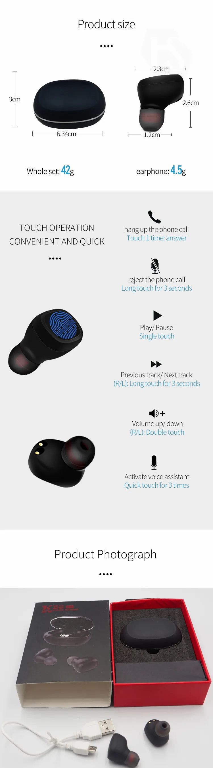 Newest K28 Tws Amazon Top Seller 2019 Wireless Earphone Headphones K28 Tws - ANKUX.COM