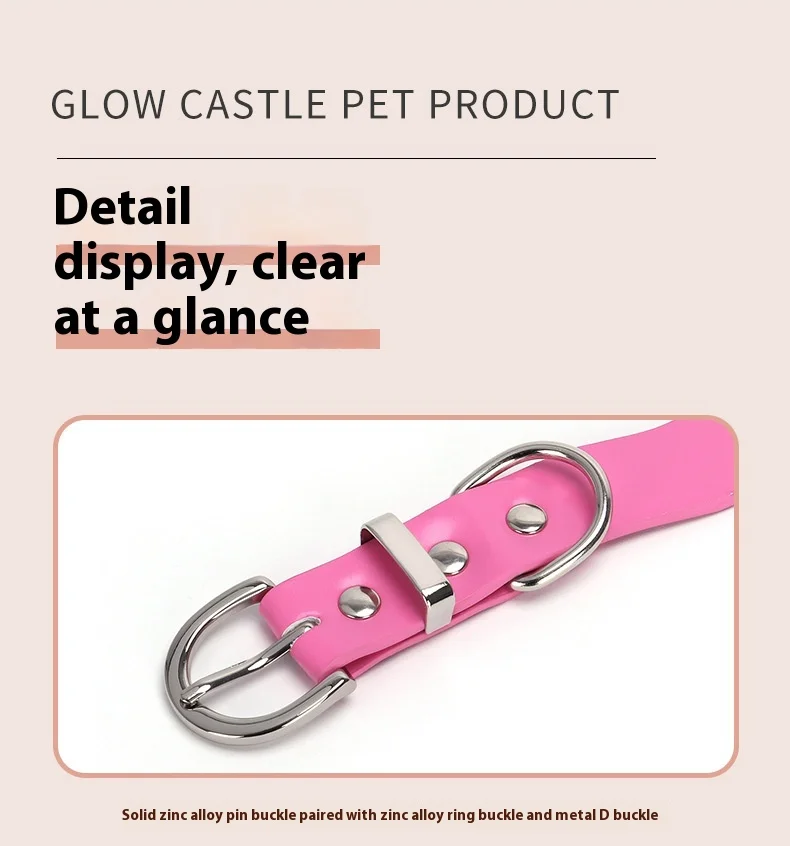 Pu Leather Accessories Dog Collar Macaron Adjustable High-End Special-Shaped Wave Banquet Birthday Ribbon Solid Pet Collar