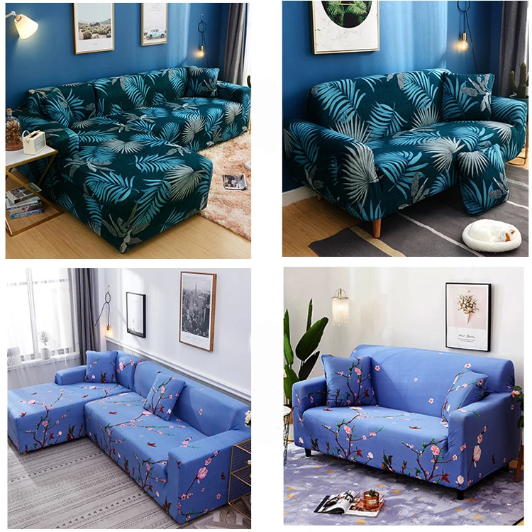 Details about   Floral Sofa Cover Stretch Elastic Classical Flower Universal Polyester Slipcover 