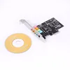 PCIe Sound Card, 5.1 Internal Sound Card for PC Windows 10 with Low Profile Bracket, 3D Stereo PCI-e Audio Card
