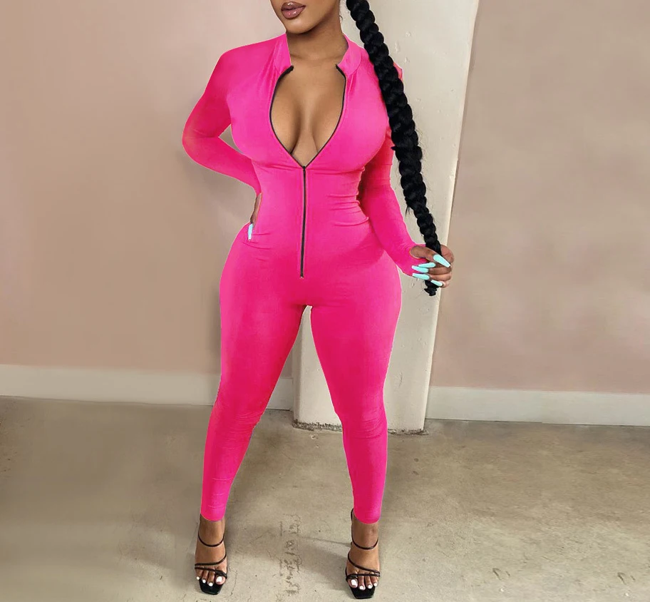 Polynesian Samoan Jumpsuit Zipper Collar Digital Print Bodycon One