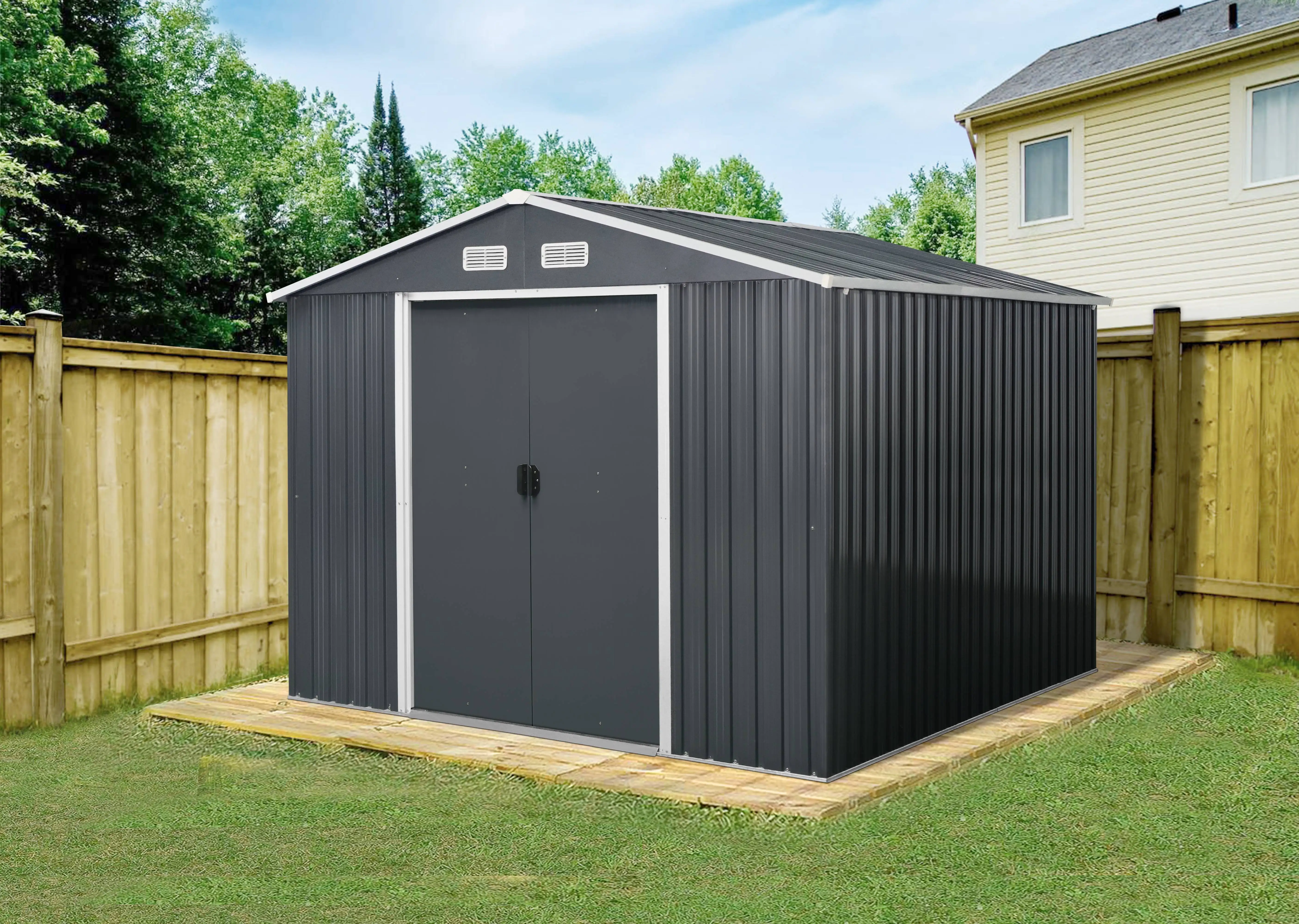 Popular Waterproof Outdoor Garden Metal Shed House Storage - Buy Metal ...