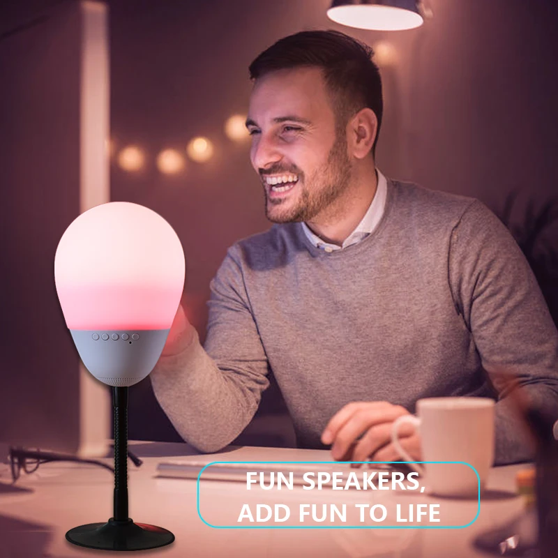 Relieve stress smart led touch lamp portable bluetooth wireless speaker for play - ANKUX.COM