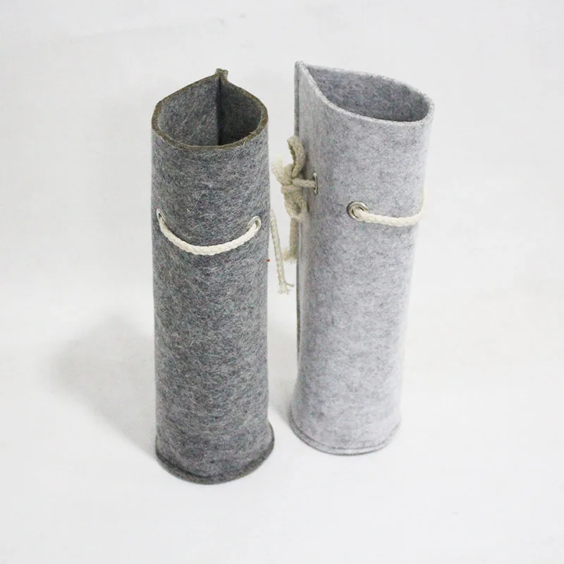 cusotomize size and color felt bottle holder bag