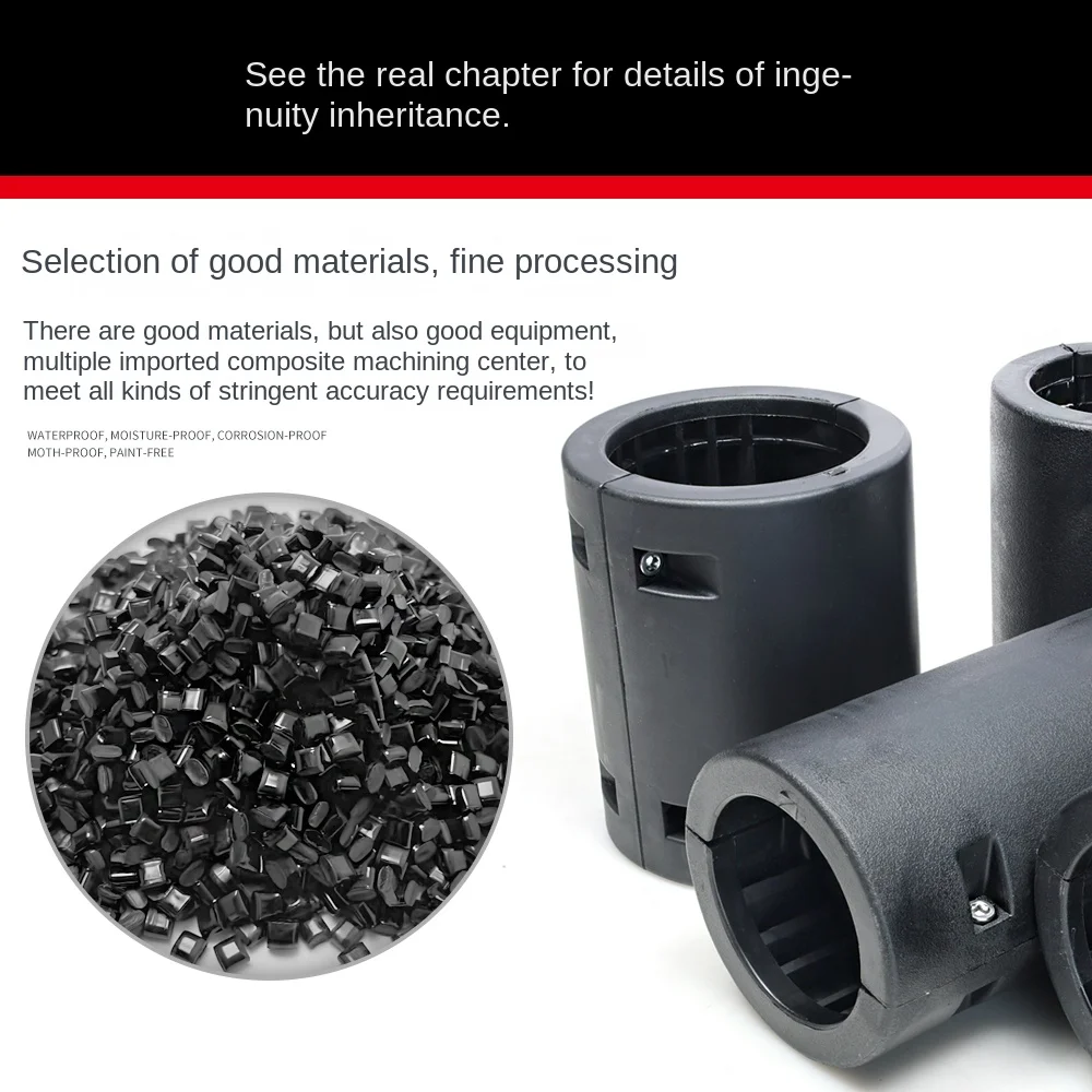 Black Roller Spacer Sleeve Nylon Briquette Sleeve for 50 Battery Equipment Assembly Line Conveyor for Heat Sink Application supplier