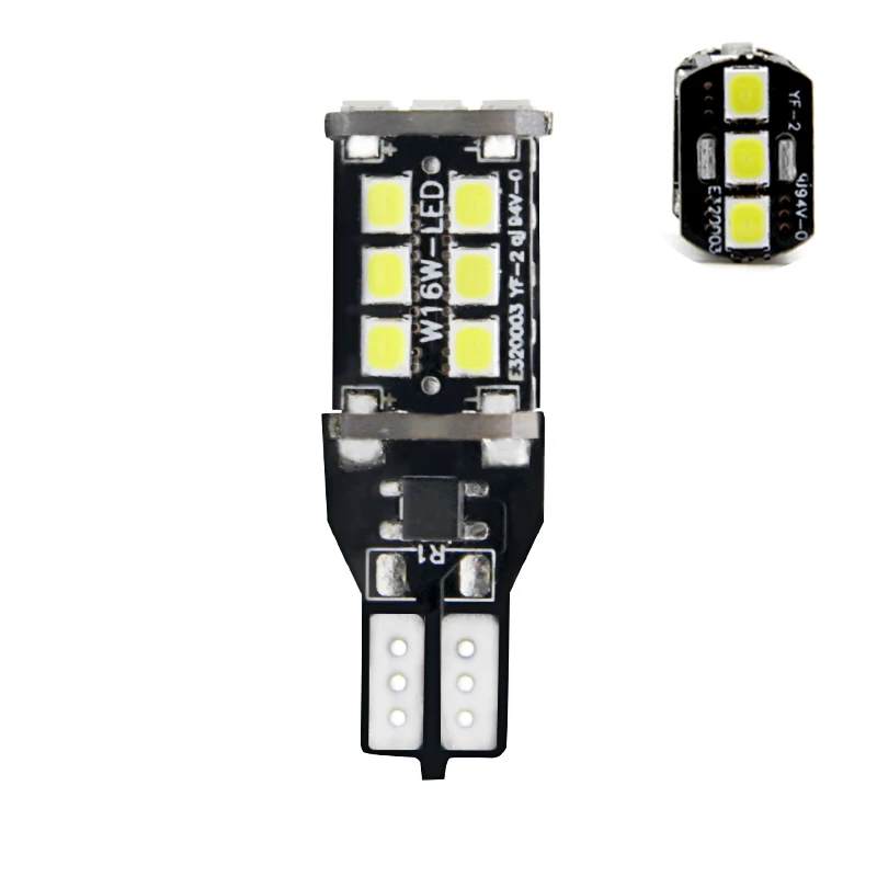 Wholesale 2835 chip 15 smd T15 car led reverse light canbus super brightness for automotive accessories