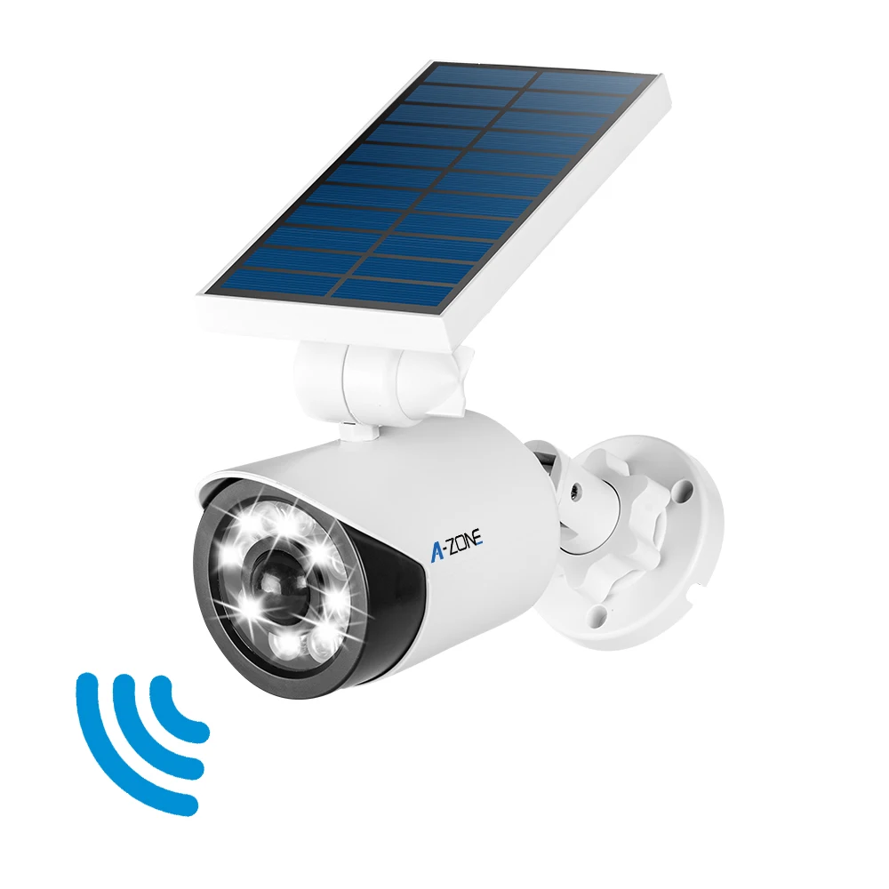 White ABS Spot Panel Motion Sensor Garden Security Lighting Outdoor Led Solar Street Light