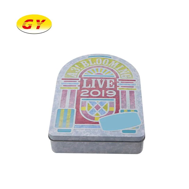 
High quantity wholesale special shape CD case tin packaging 