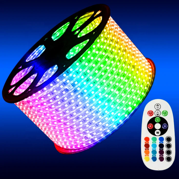Wholesale Smart Neon Flex 220V Outdoor  Flexible 5050 SMD 100m RGB Waterproof Led Strip/Led Strip Lights/Led Light Strip
