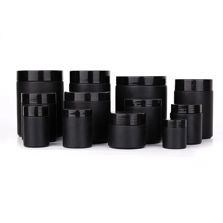 All Size Matte Black Glass Jar With Black Lids Stocked Food Jars Buy   H841482be42394b8bb431221df5b8de1eb 