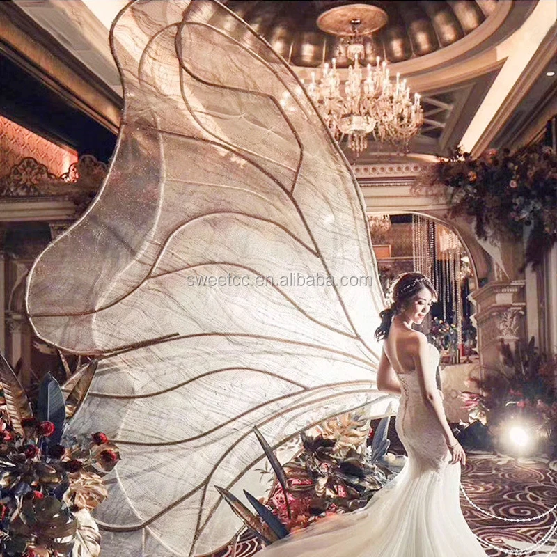Wholesale Led Butterfly Backdrop Wedding Stage Decoration Wedding Metal
