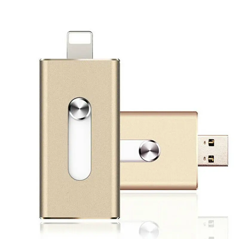 USB i Flash Drive OTG Micro Memory Stick 256GB/128GB/64GB For iPad/iPhone/PC - ANKUX.COM
