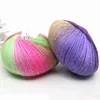 50g wool Yarn Knitted Chunky Hand-Woven Woolen Rainbow Colorful Knitting Scores 100% Wool Yarn Needles Crochet Weave Thread