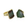 Finger Rings Jewelry Big Green Australian Jade & Agate & Black Tourmaline Mens Stone Rings Man Ring Stone Ring For Men