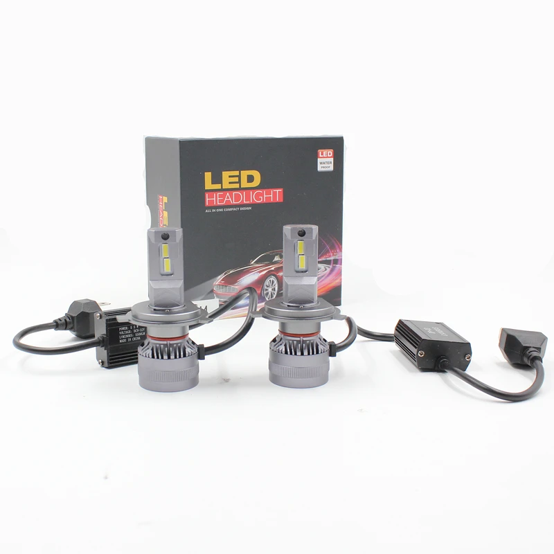 New F5C High power 100W 24000LM H7 Car LED headlights H1 H3 H7 H11 9005 9006 H13 9007 H4 car headlight auto head lights