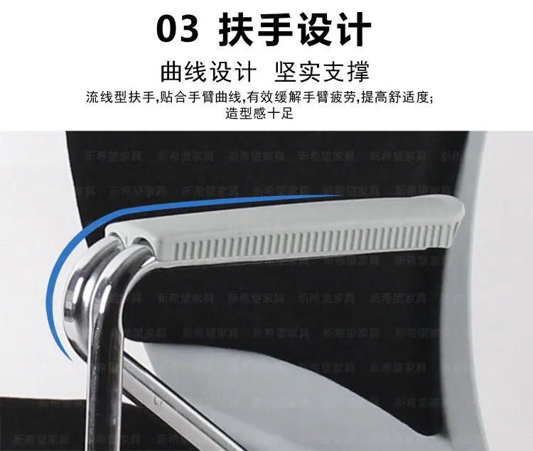 Conference Chair with Writing Board School Chairs with Arm PP Stacking Office Writing Chairs