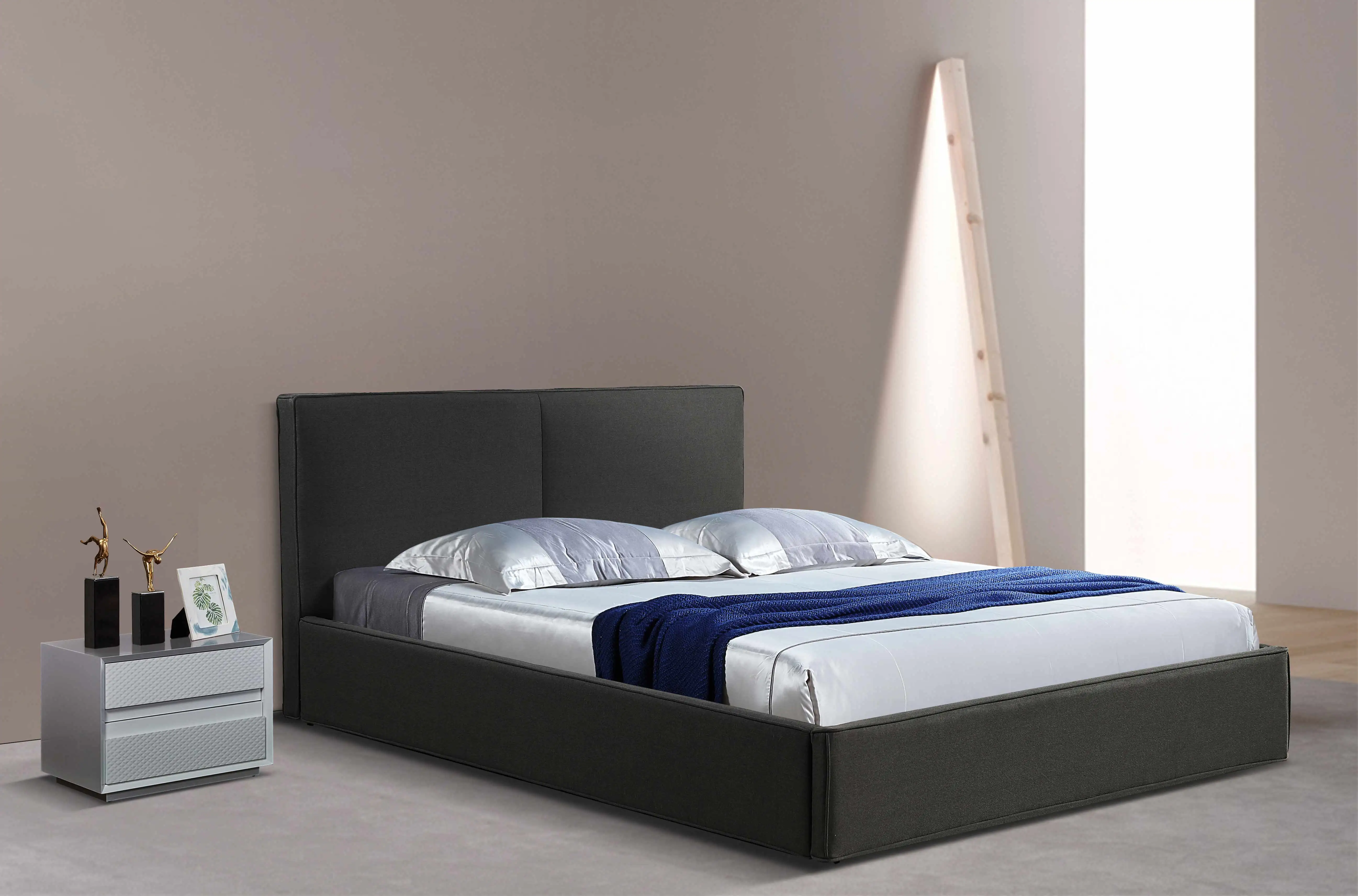 new design metal platform bed frame queen size hotel room set