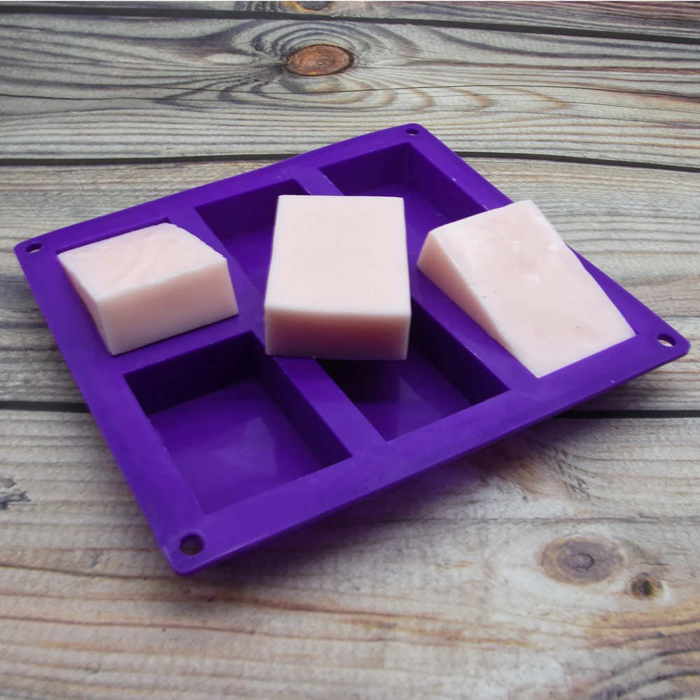Bhd Wholesale Bpa Free Diy Homemade 6 Cavity Rectangle Soap Making Soap