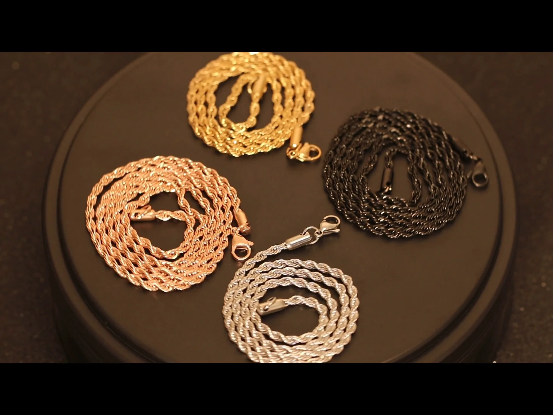925 Sterling Silver Jewelry Rope Chain 