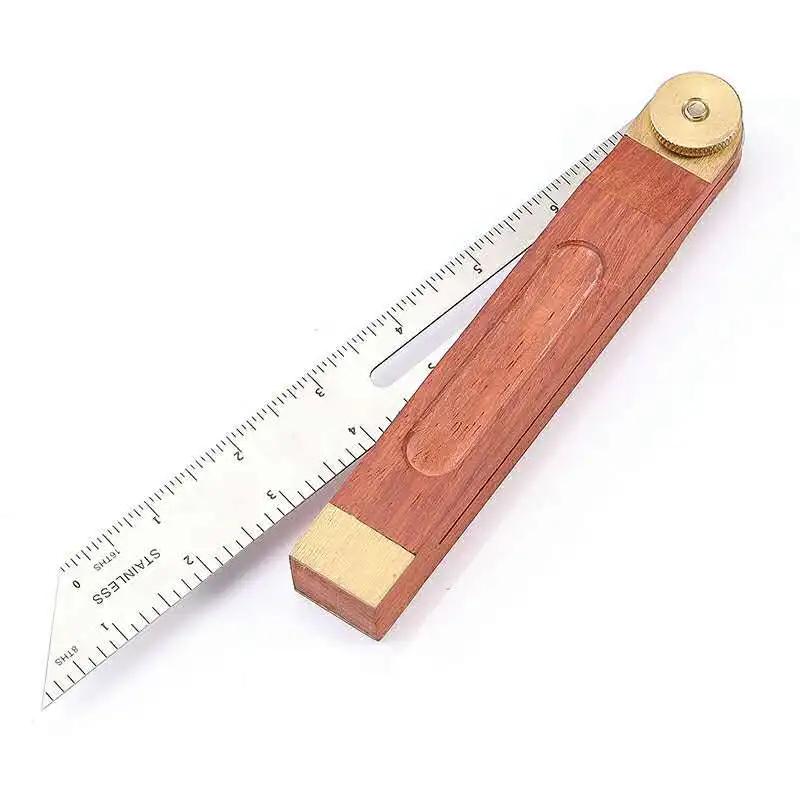 2 In 1 Angle Rulers Gauges Tri Square Sliding T-bevel Level Measuring ...