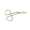 Unique flower color paint scissors handle user-friendly squared tip professional stainless steel eyebrow tweezers private label