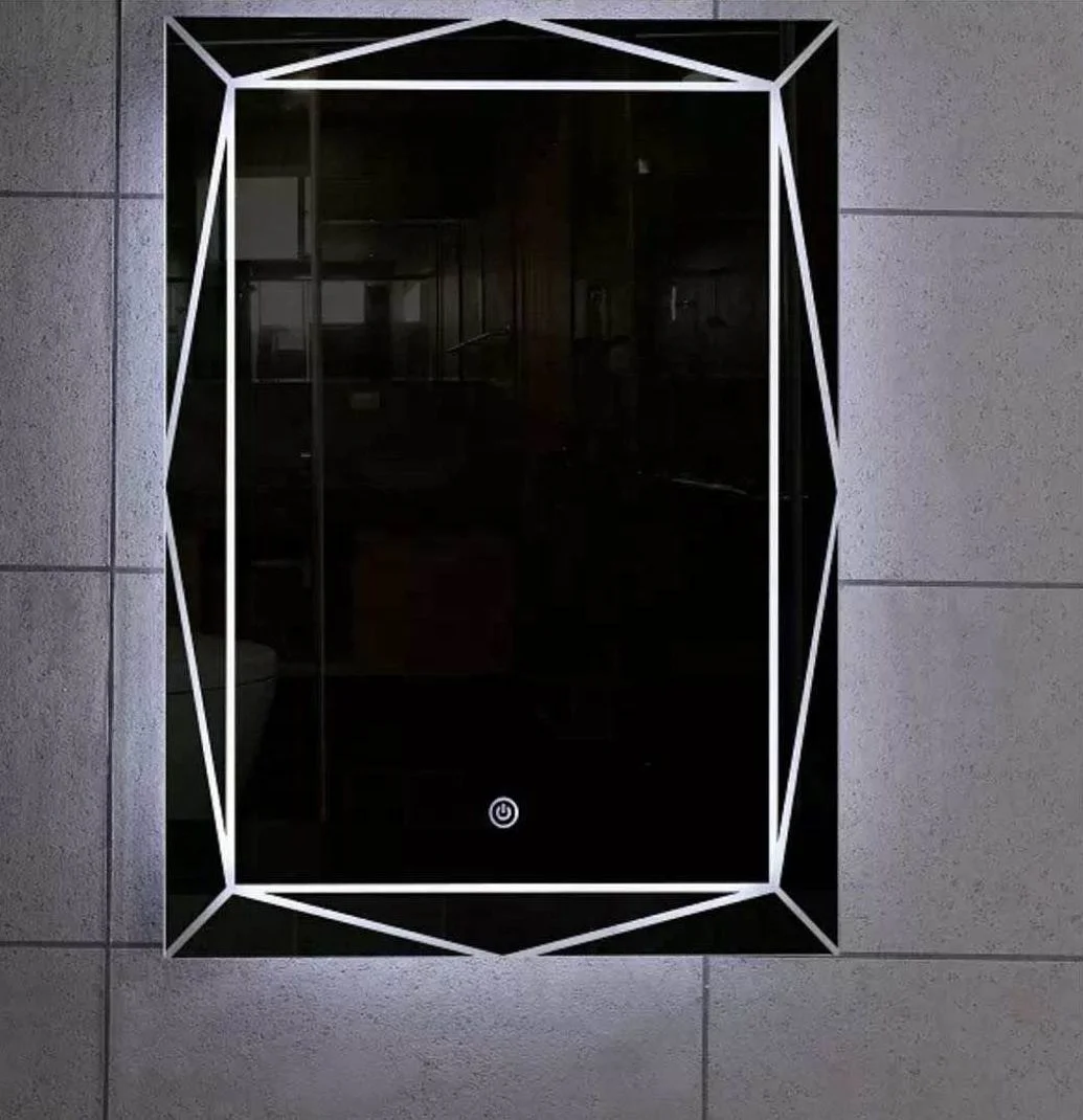 Unique Design Round shape dimmable led lights bathroom wall led makeup mirror