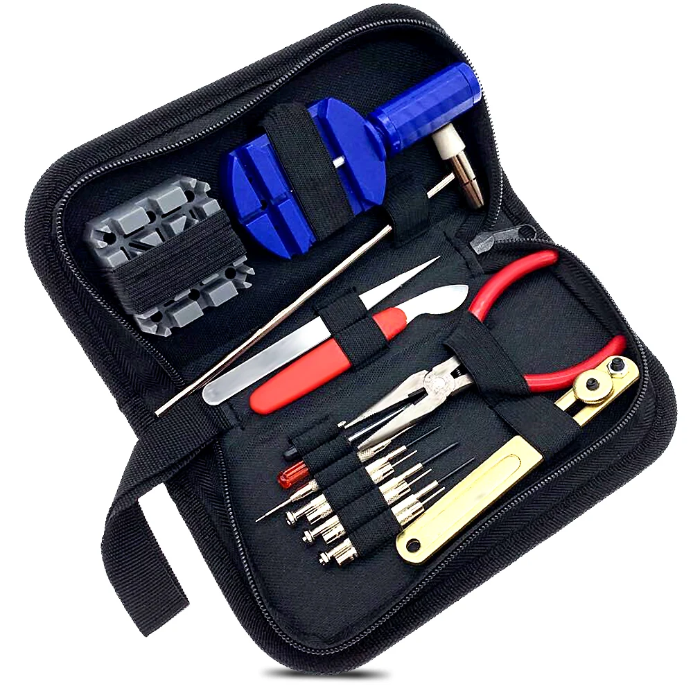 16 个钟表手表修理修理工具包卸妆开瓶器酒吧