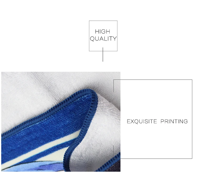 Process 100% cotton printed sports towels