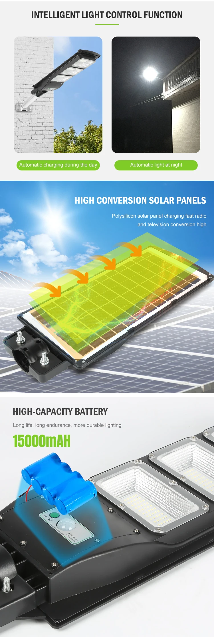 Wholesale Price ABS Outdoor Integrated All In One 20w 40w 60w LED Solar Street Lamp