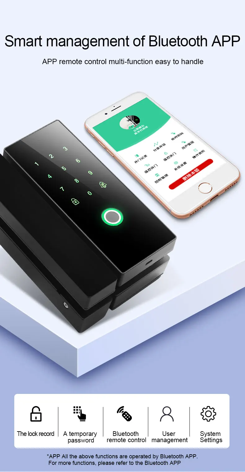 WiFi Smart Home digital Keyless Keypad Deadbolt Door Rim Lock fingerprint door lock home