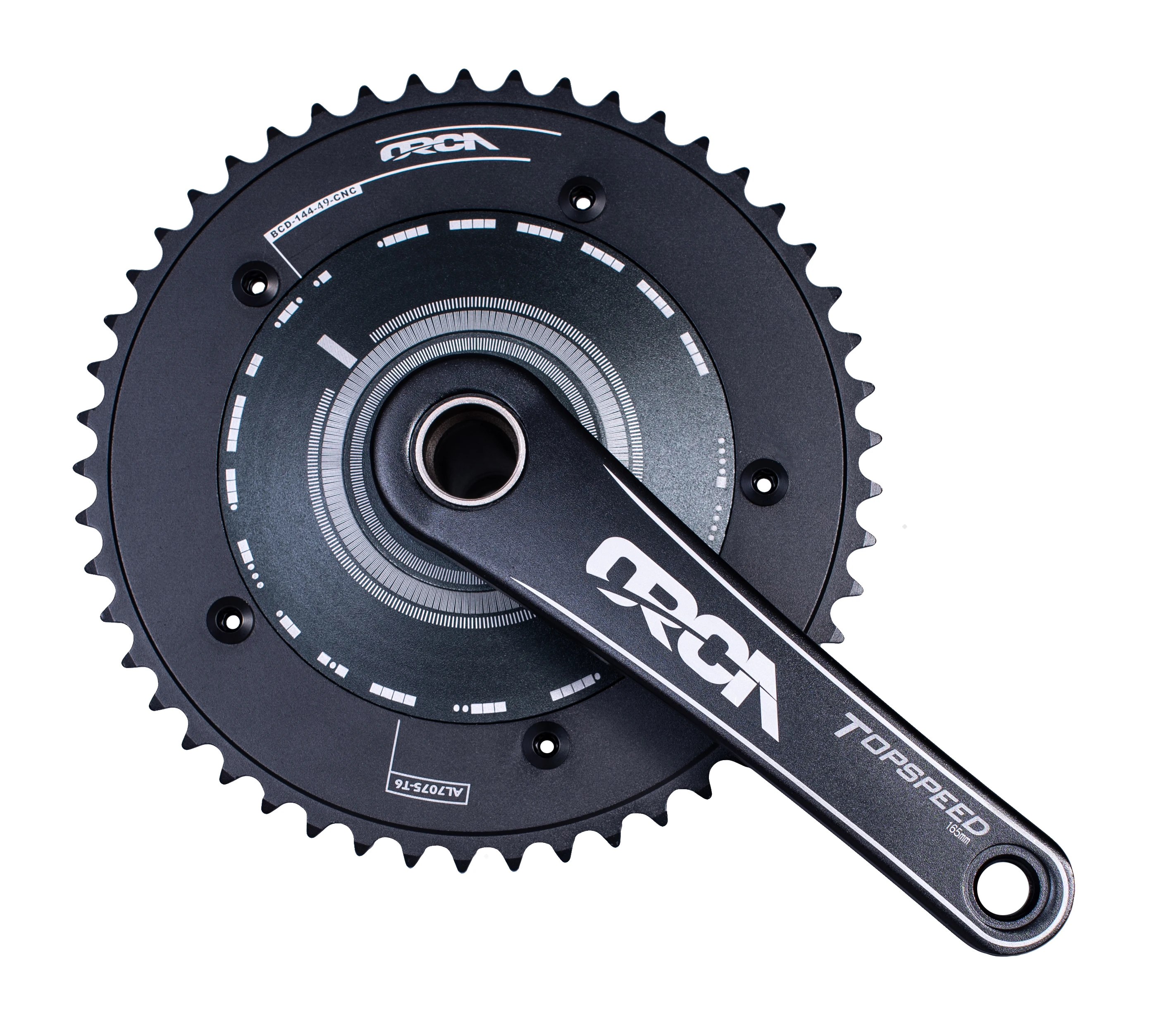 Alloy Crankset BCD144 Single Speed 44-76T Chainring for Track