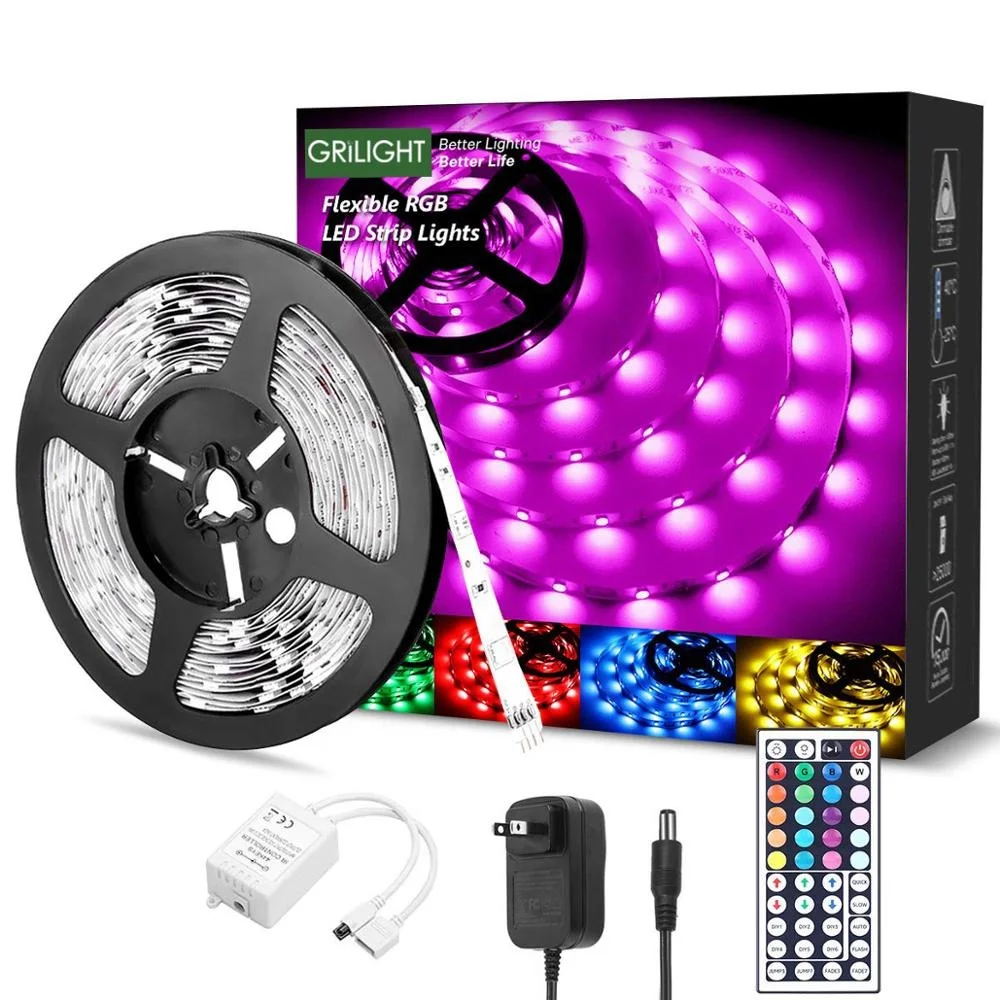 Full color new smd 5050 rgb led strip sets with led connector