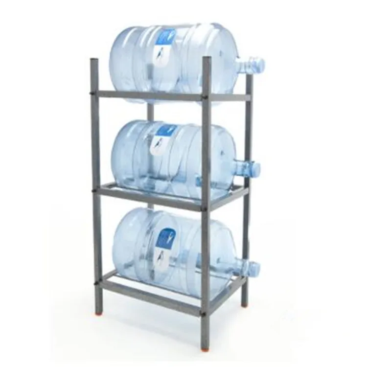 Powder Coated Metal Wire 5 Gallon Display Water Bottle Stand Rack For