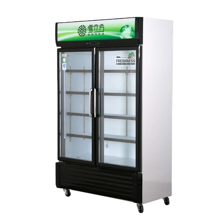 Factory Glass Door Pepsi Beverage Display Case Freezer Cooler
