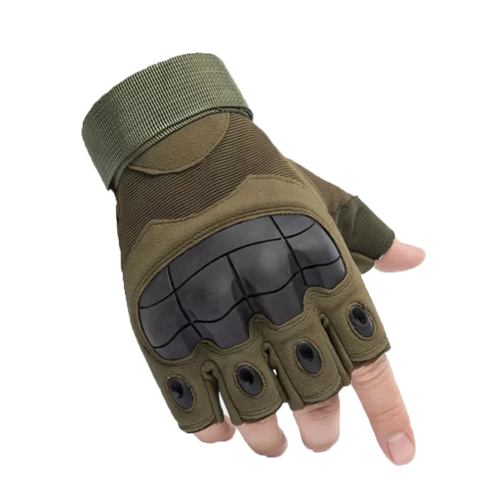 Outdoor Tactical Gloves Cycling Half Finger Gloves For Toy Gun Training Sports 