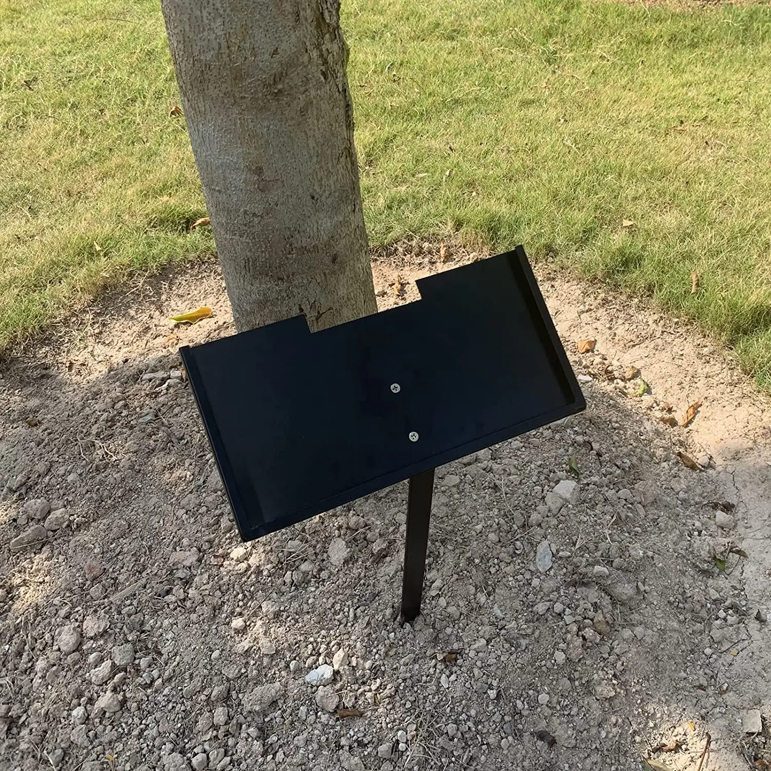 Grave Marker Stand Outdoor Plaque Display Stand With Metal Stake Grave