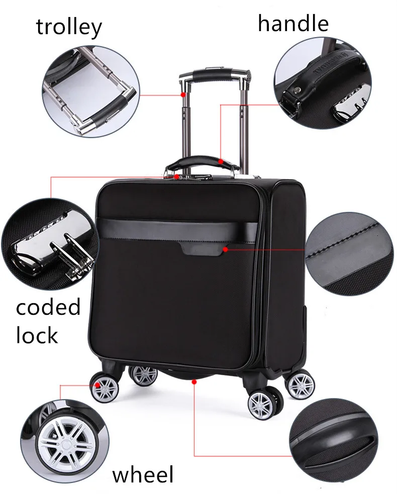 Custom travel luggage bag Large capacity travelling bags luggage trolley