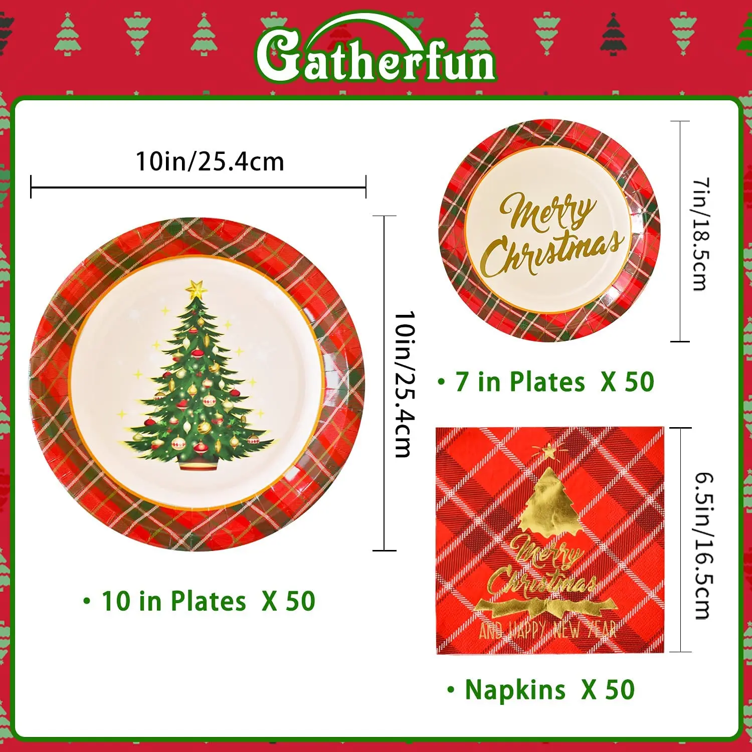 Aneco 60 Pack Christmas Tree Paper Napkins Disposable Paper Napkins Party Supplies Fancy Cocktail Napkins for Christmas Party 