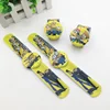 Popular newest cheap price high quality PVC band anime character slap kids watch