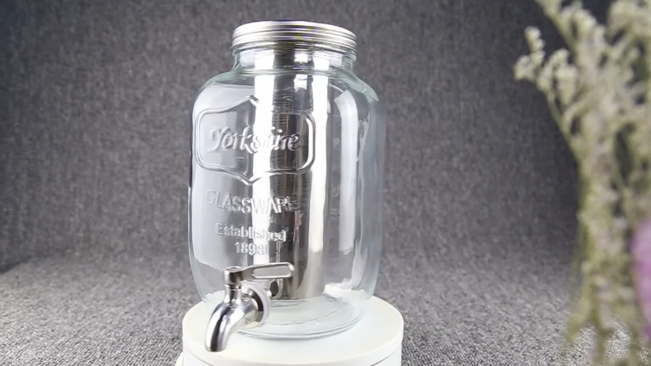 3.8l Premium Iced Cold Brew Pitcher Glass Coffee Maker Mason Jar With